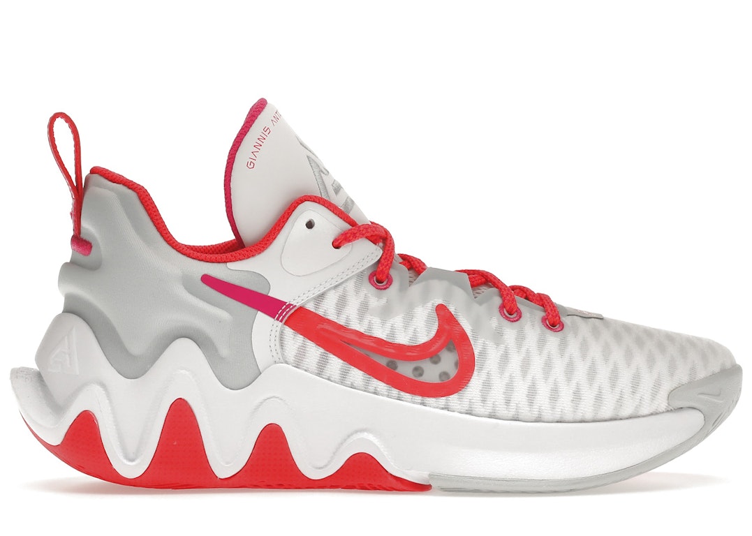 Pre-owned Nike Giannis Immortality Rose In White/red-pink