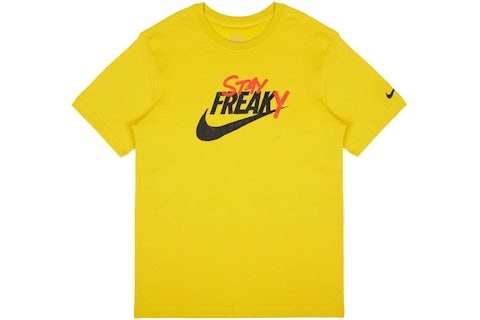 Nike Giannis Stay Freaky Basketball Dri-Fit T-shirt Yellow Men's