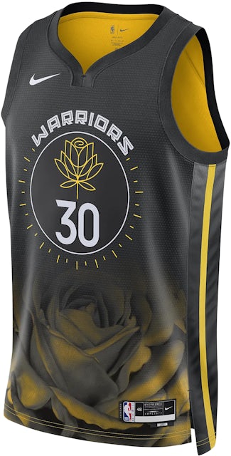 Nike Men's Golden State Warriors Stephen Curry #30 Blue Dri-Fit Swingman Jersey, Medium