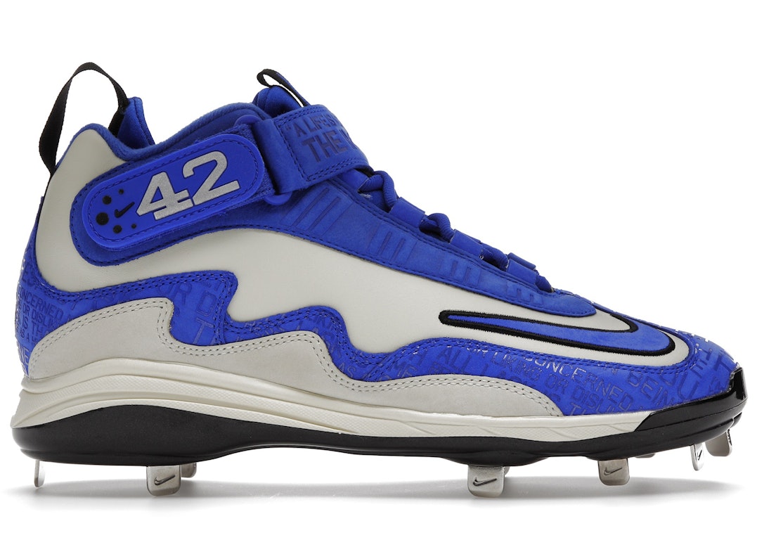 Pre-owned Nike Griffey 1 Cleat Jackie Robinson Day In Coconut Milk/black/metallic Silver