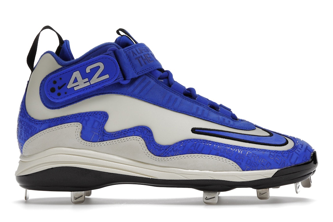 Pre-owned Nike Griffey 1 Cleat Jackie Robinson Day In Coconut Milk/black/metallic Silver