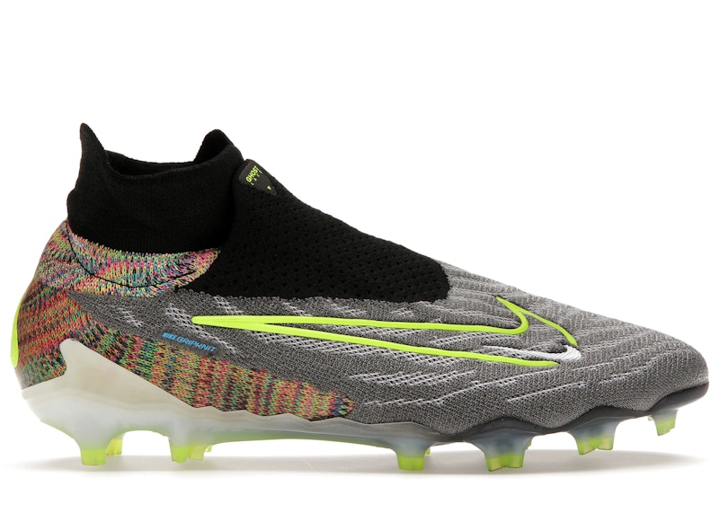 Nike Gripknit Phantom GX Elite Dynamic Fit Fusion FG Black White Blue Glow  Volt