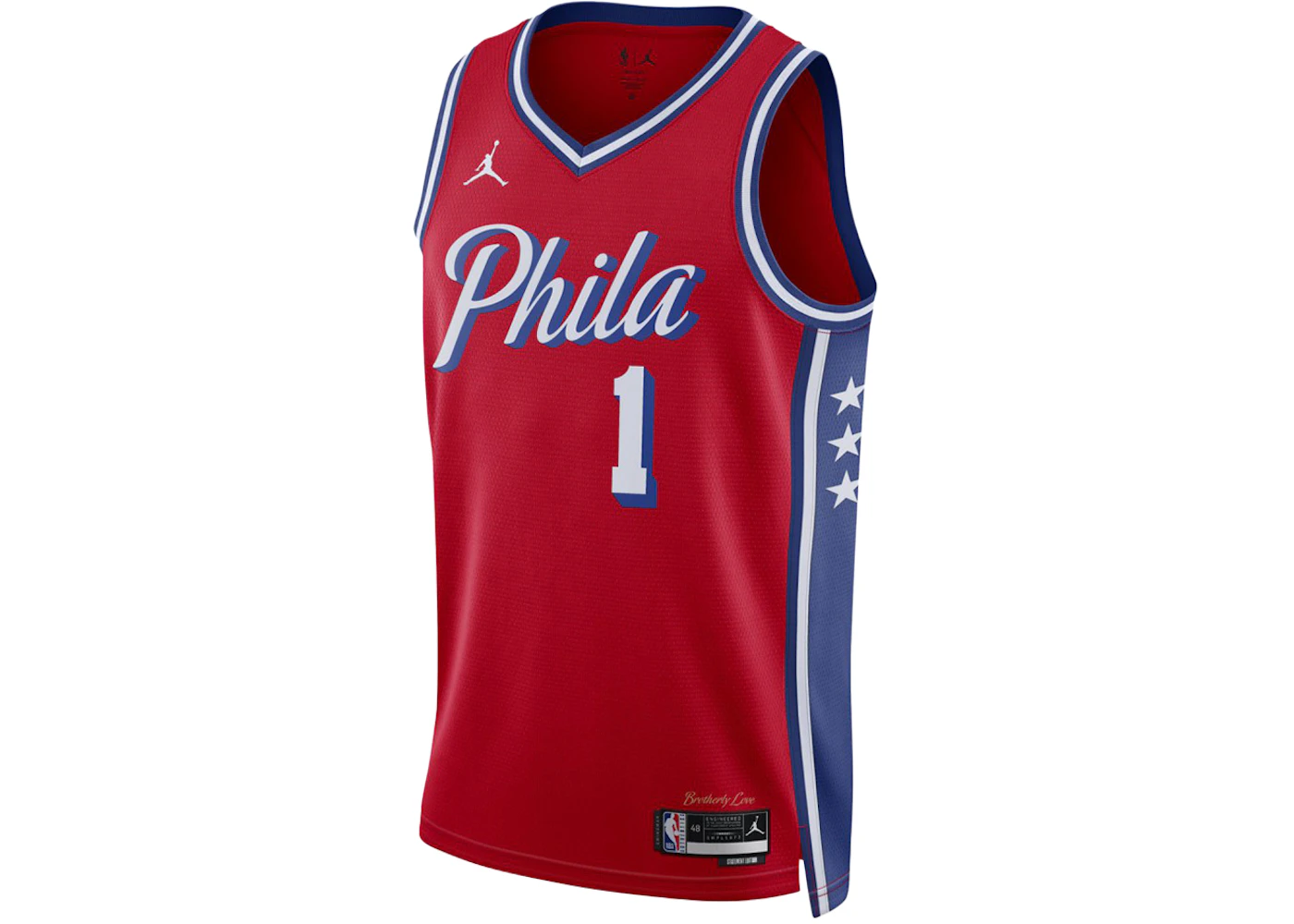 Nike Harden Philadelphia 76ers Camiseta NBA Statement Rojo Hombre US