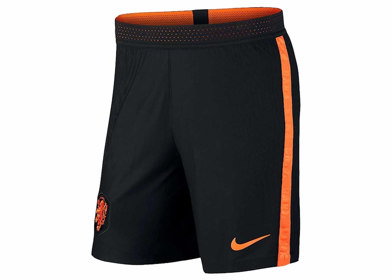 Nike Holland 2020 2021 Vapor Away Shorts Black Orange Men s