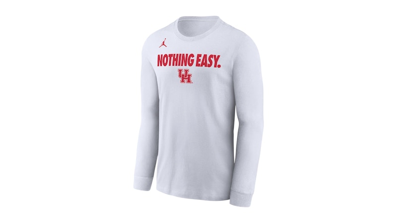 Nike Houston Jordan College Long-Sleeve T-Shirt White メンズ Nike Houston Jordan College Long-Sleeve T-Shirt White メンズ