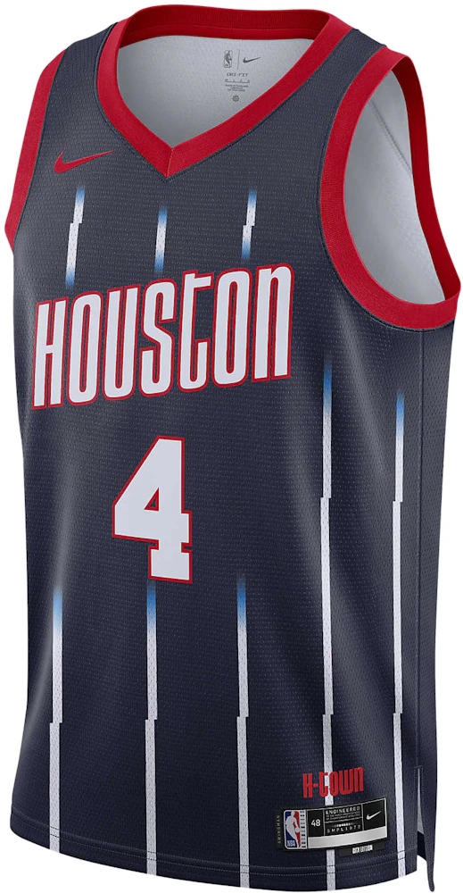 34 HAKEEM OLAJUWON Houston Rockets NBA Center Blue PS Throwback