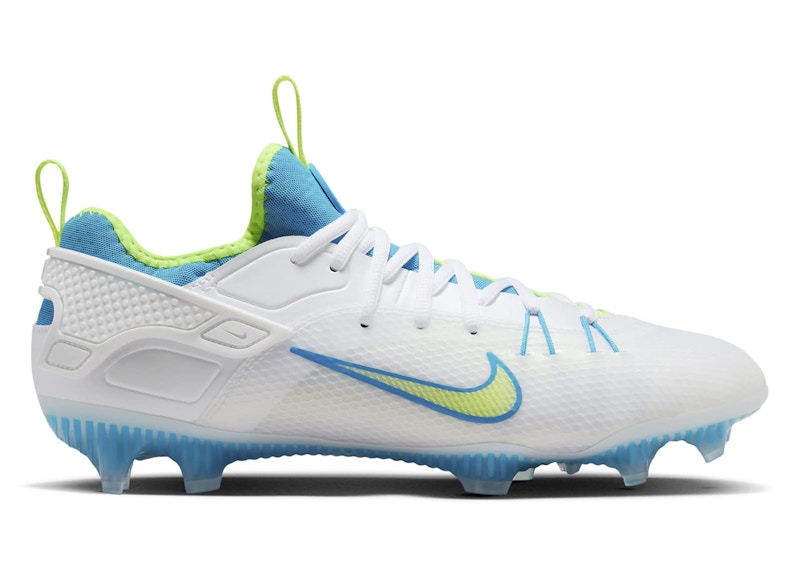 Nike Huarache Elite Low LAX SE White Vivid Blue Volt Men's