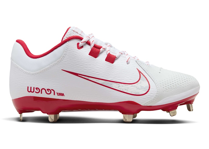 Nike Hyperdiamond 4 Pro White University Red Wolf Grey (Women's) - FZ0922-102