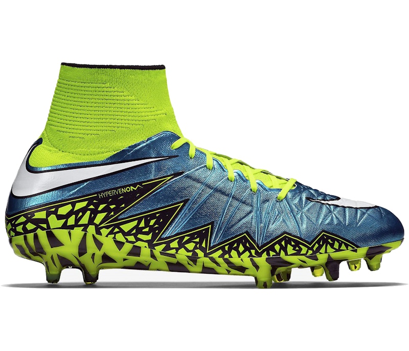 Nike hypervenom deals blue and green