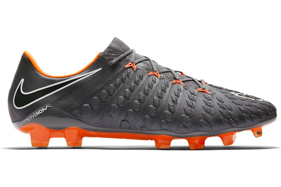 Nike Hypervenom Phantom III Elite FG Dark Grey Total Orange Men s