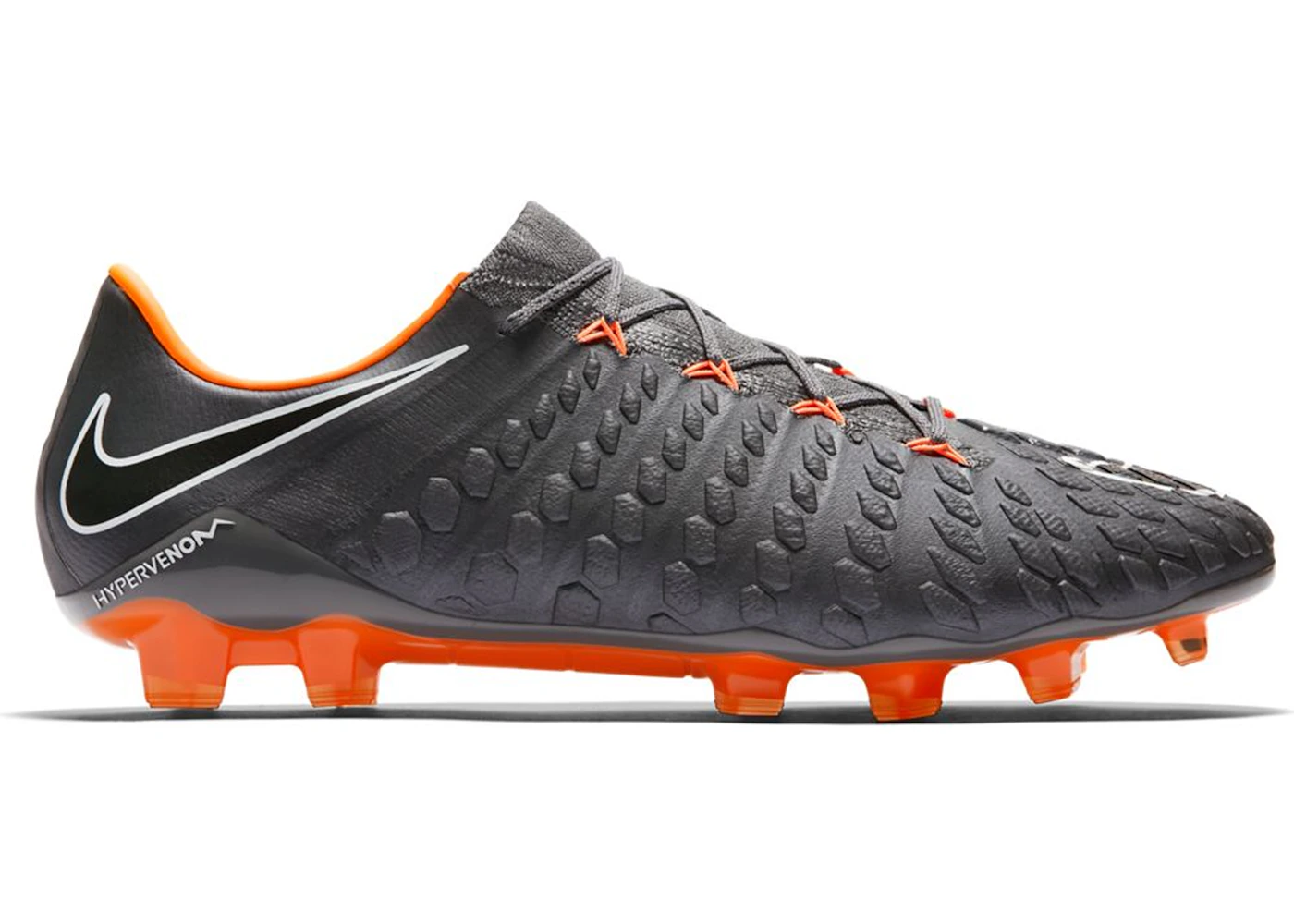 Nike Hypervenom Phantom III Elite FG Dark Grey Total Orange Men s
