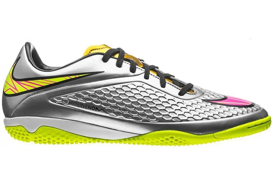 Nike Hypervenom Phelon Premium IC Chrome Gold Pink Men s 677587