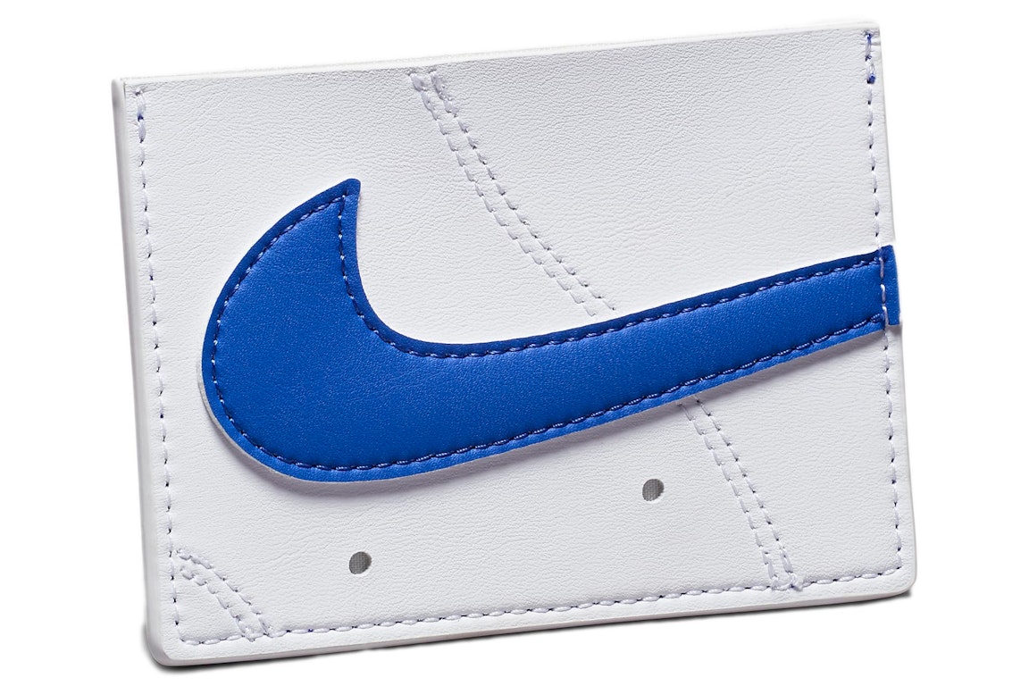 Pre-owned Nike Icon Air Force 1 Card Wallet Blue