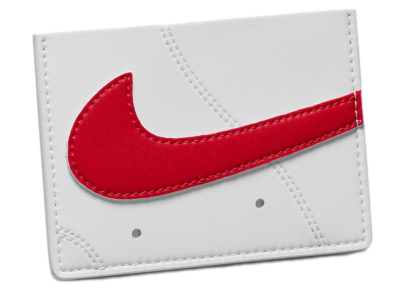 Pre-owned Nike Icon Air Force 1 Card Wallet In Red