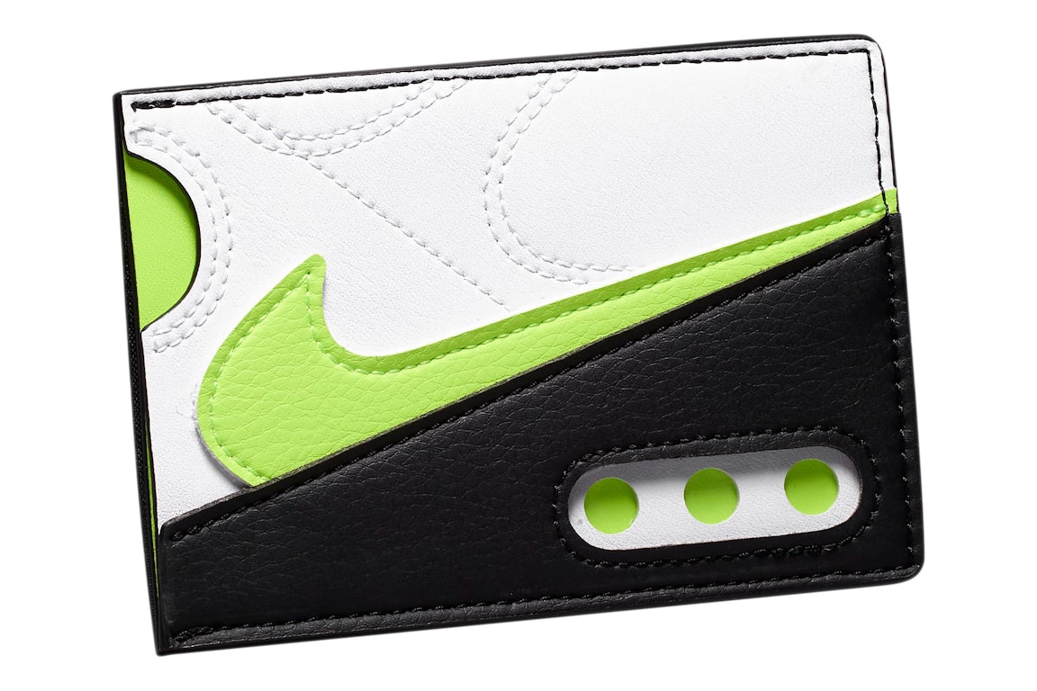 Pre-owned Nike Icon Air Max 90 Card Wallet Green