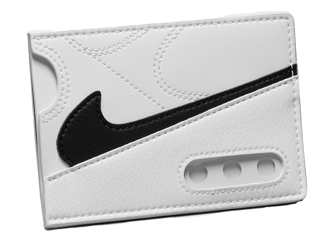 Pre-owned Nike Icon Air Max 90 Card Wallet White
