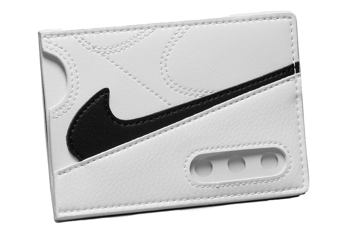 Pre-owned Nike Icon Air Max 90 Card Wallet White