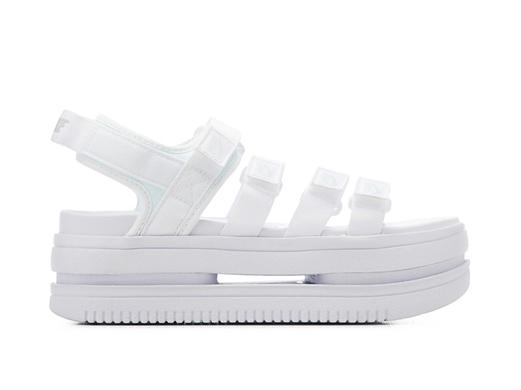 Pre-owned Nike Iconic Classic Sandal White White White (women's) In White/white/white