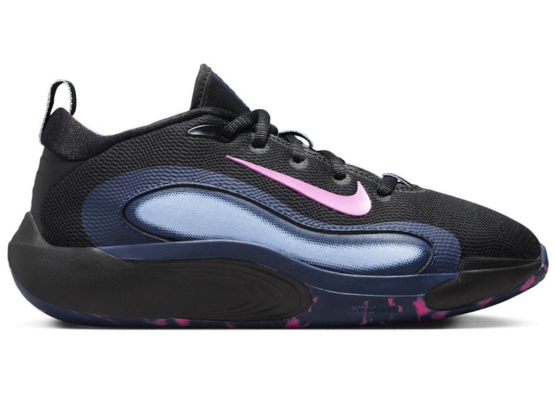 Pre-owned Nike Isofly Playful Pink Sneakers In Black/midnight Navy Blue/aluminum