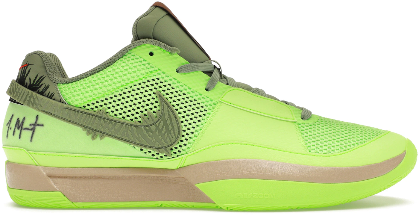 Nike Ja 1 Men's Basketball Shoes Lime Blast/Oil Green