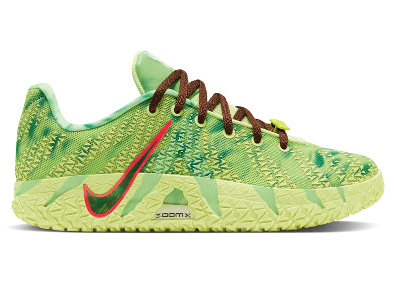 Pre-owned Nike Ja 3 Zombie Sneakers In Light Lemon Twist/hemp/bright Crimson