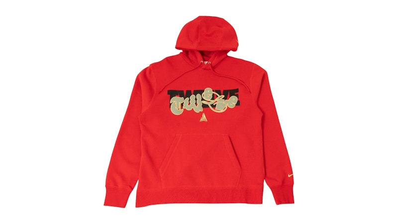 Nike Ja Morant Basketball Fleece Hoodie Red/Peach/Black