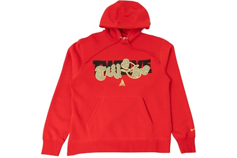 Nike Ja Morant Basketball Fleece Hoodie Red/Peach/Black Men's US