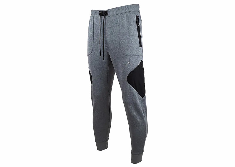 Nike Jordan Air Statement Fleece Dri FIT Sweatpants Wolf Grey Black