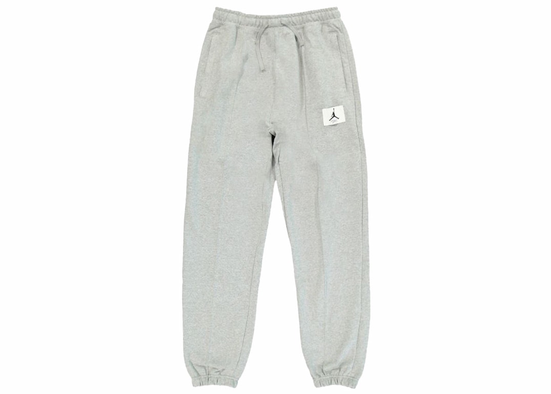 Pre-owned Nike Jordan Essentials Fleece Sweatpants Grey Heather