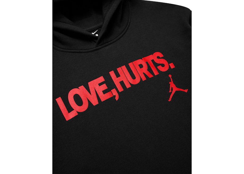 Nike Jordan Jalen Hurts Love Hurts Hoodie Black Men's - SS25 - US
