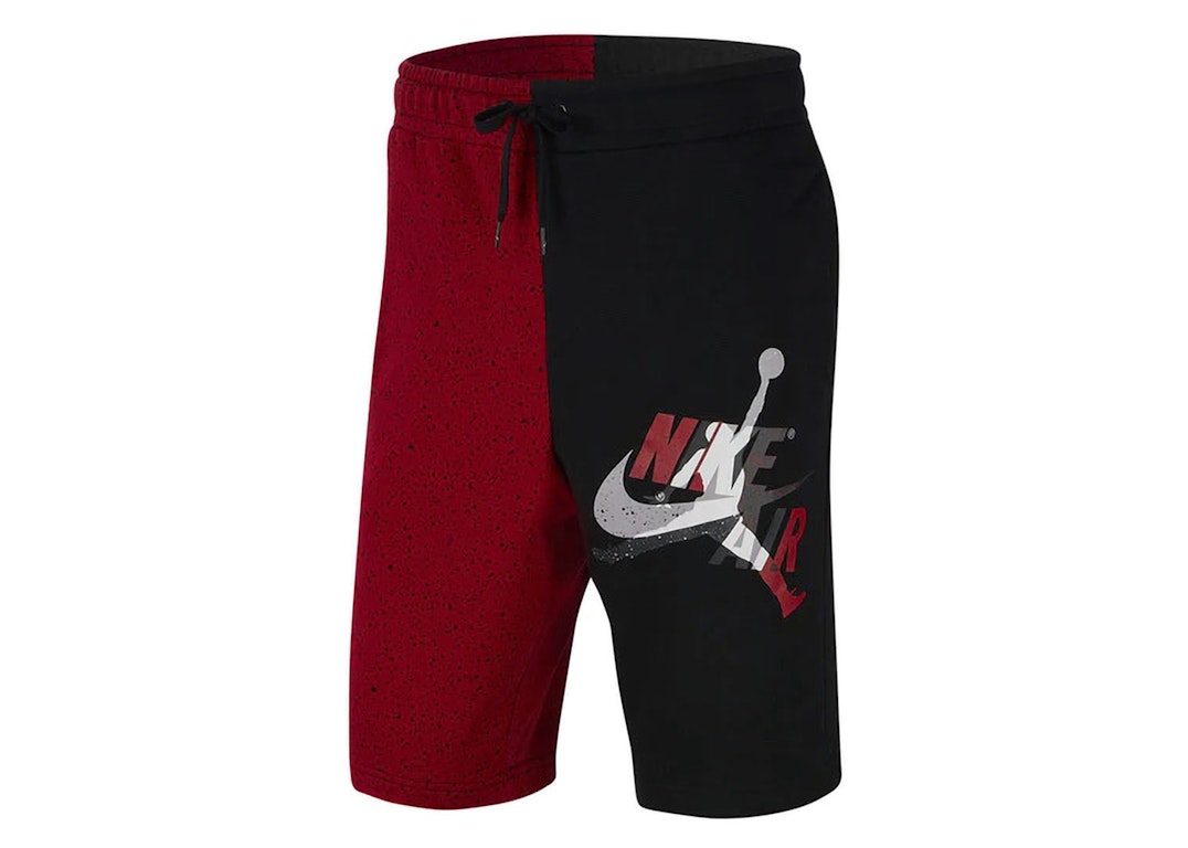 Pre-owned Nike Jordan Jumpman Classics Shorts Black/gym Red