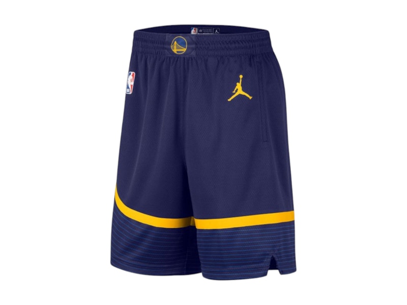 navy blue and yellow nike shorts