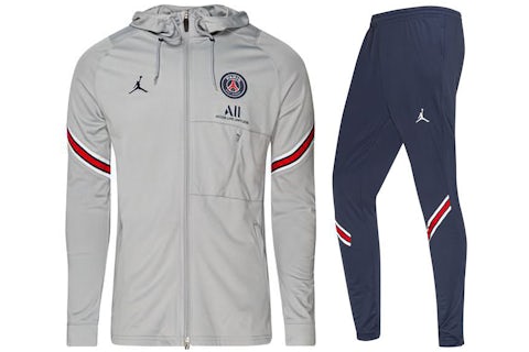 Nike Jordan Paris Saint Germain Dri-FIT Tracksuit Wolf Grey/Navy