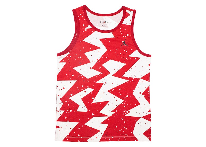 Nike Jordan Printed Poolside Tank Top Gym Red Men s FW23 US