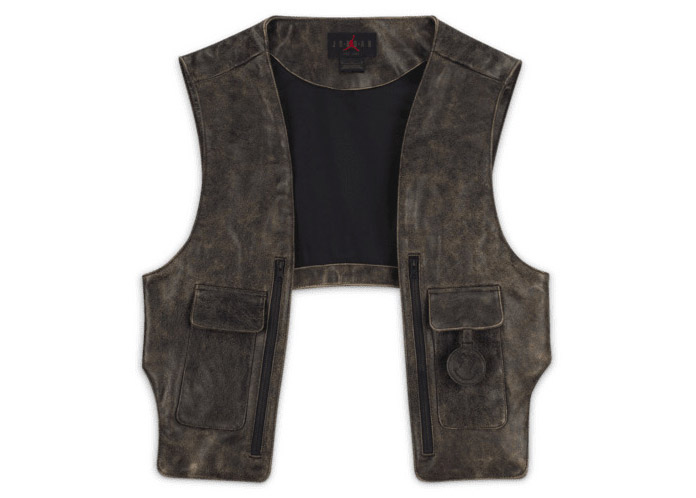 Nike Jordan x J Balvin Leather Vest Brown Black