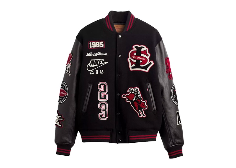 supreme x jordan varsity jacket