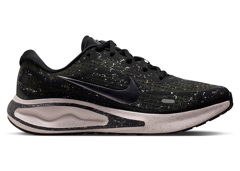 Pre-owned Nike Journey Run (women's) Sneakers In Black/metallic Silver/cave Purple