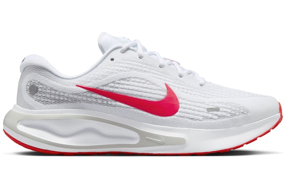 Nike Journey Run Weiß Wolf Grau Pure Platinum Helles Purpurrot