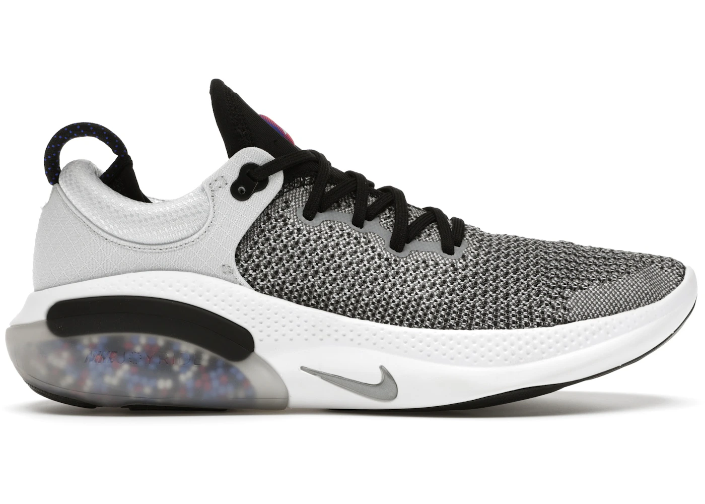 Nike joyride run flyknit black white on sale