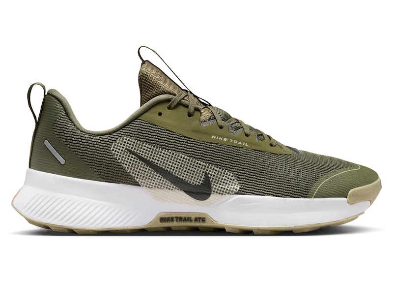 Pre-owned Nike Men's Juniper Trail 3 Sequoia Sneakers In Medium Olive/desert Khaki/white