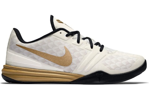 Nike KB Mentality White Metallic Gold Black Hombre 704942 102 MX