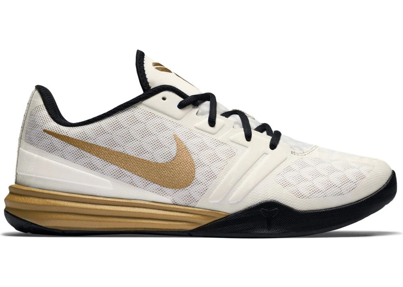 Nike KB Mentality White Metallic Gold Black Men s 704942 102 US