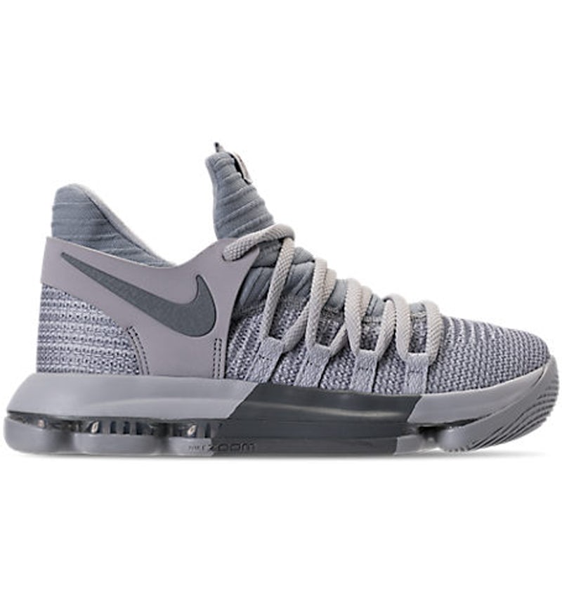 Nike KD 10 Wolf Grey GS 918365 007 US