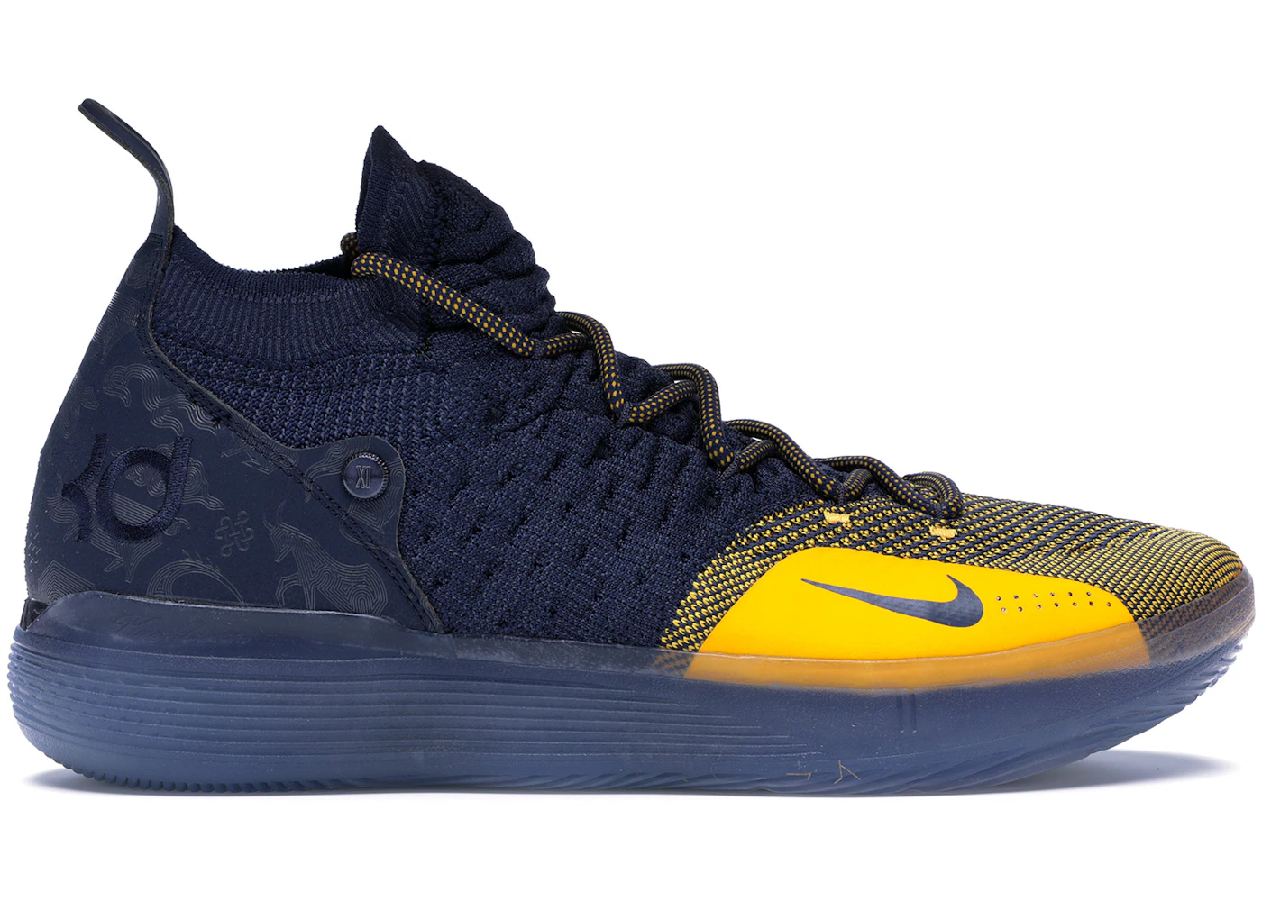 Nike kd 11 blue and gold Clearance