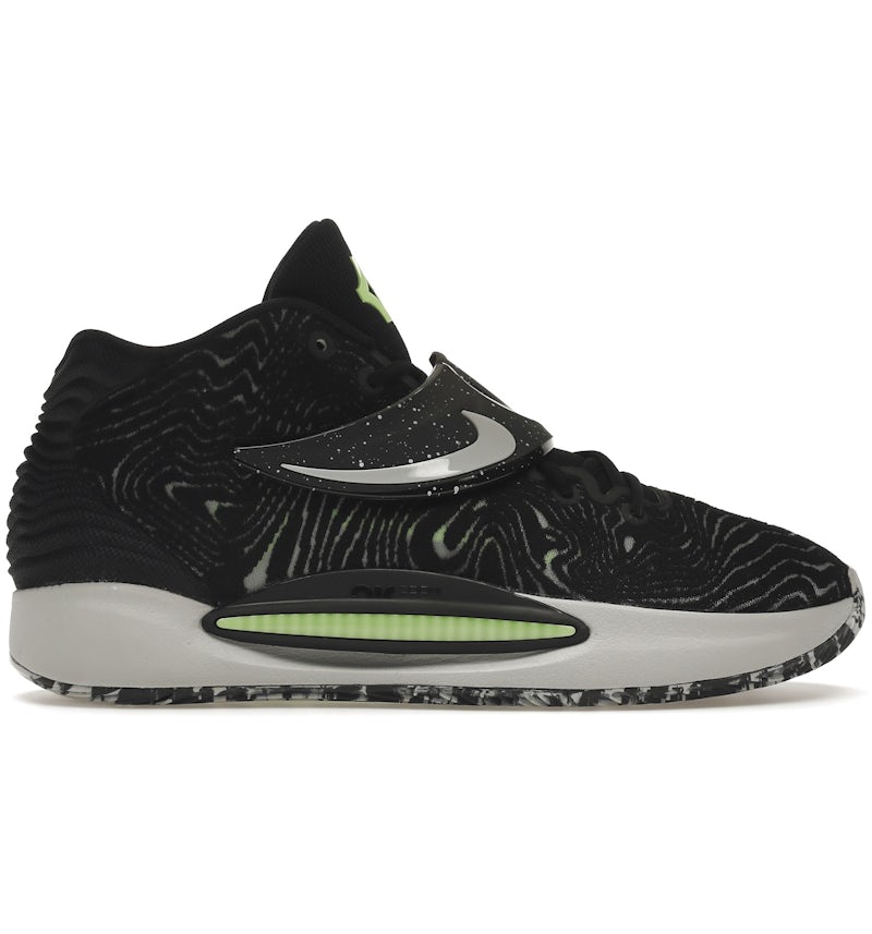Nike KD 14 Black Lime Glow Men's - CW3935-005/CZ0170-005 - US
