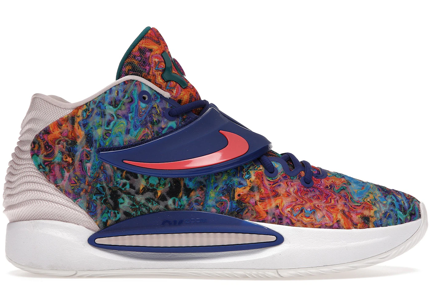 Nike KD 14 Psychedelic Men's - CW3935-400/CZ0170-400 - US