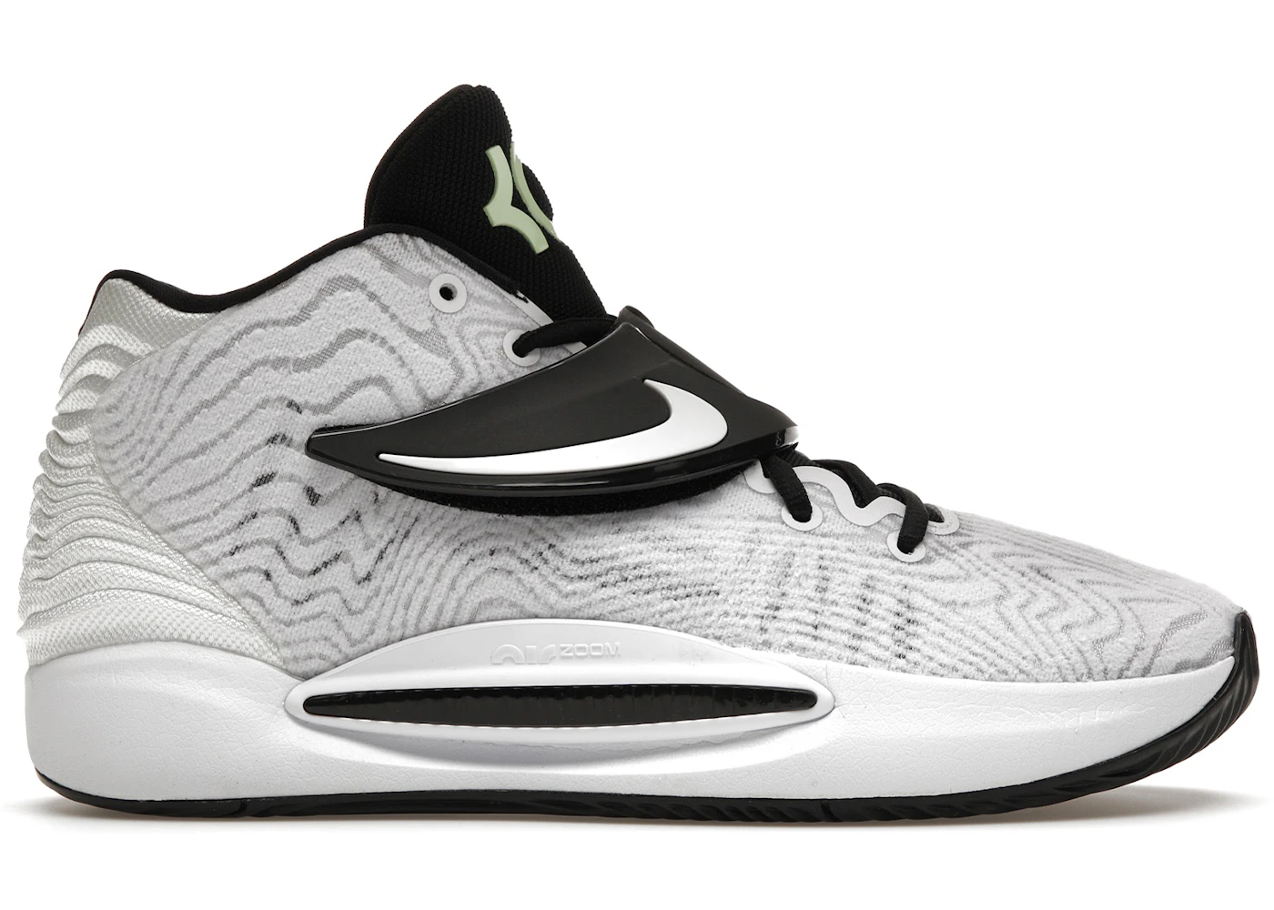 Nike KD 14 TB White Black Men's - DA7850-100 - US