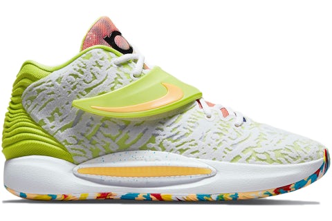 Nike KD 14 White Lime Green Men's CZ0170-101 GB
