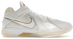 Nike KD 3 Retro en blanco y oro metálico