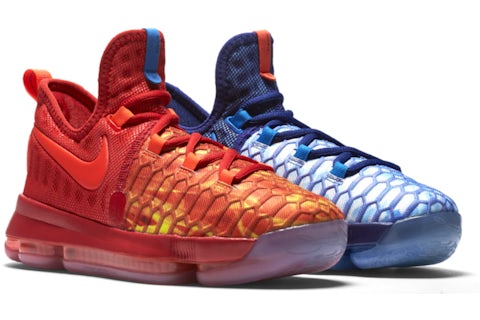 Nike KD 9 Fire and Ice GS 855908 400 US